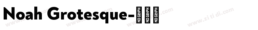 Noah Grotesque字体转换